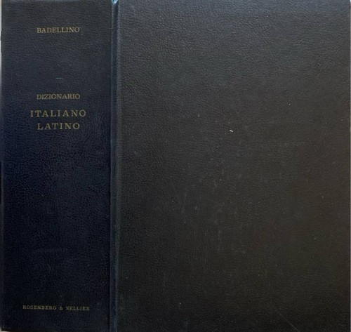 Dizionario italiano latino - dizionario, in