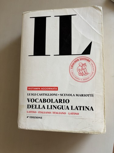 Dizionario latino italiano - dizionario, e