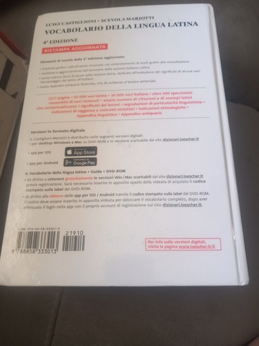Vocabolario latino nuovo mai - vocabolario,