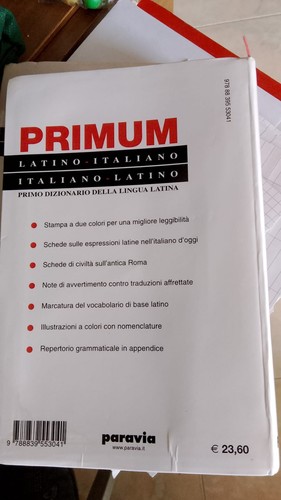Primum dizionario latino - primum,
